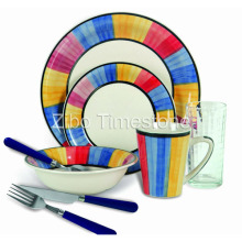 32PCS Home Value Plus Steingut Geschirr Set (32012)